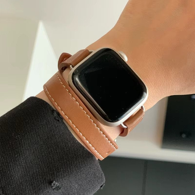 Bracelet Cuir Apple Watch à Lannière