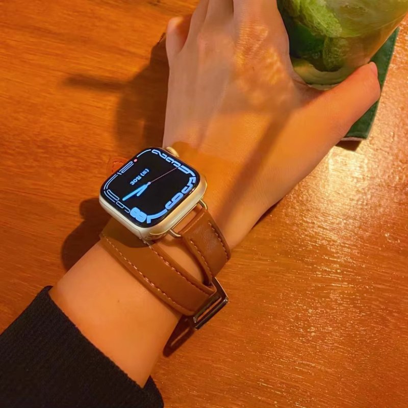 Bracelet Cuir Apple Watch à Lannière