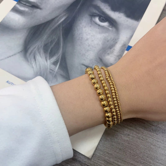 Bracelet Elastique Acier Inoxydable Ensemble de 4