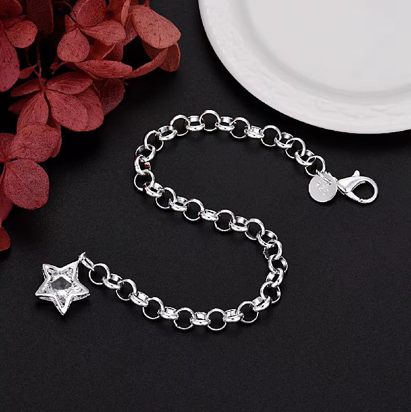 Bracelet Étoile Maille Épaisse