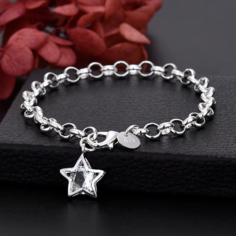 Bracelet Étoile Maille Épaisse