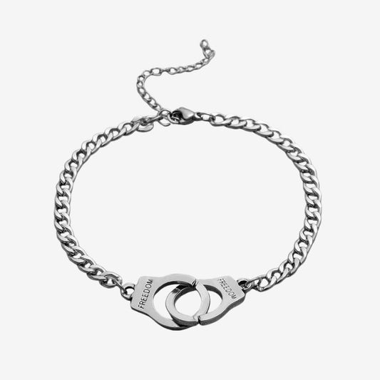 Bracelet Femme Menotte Symbole Force Et Liberté