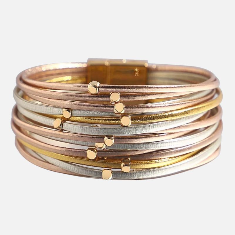 Bracelet Femme Multirang Triple Couleur