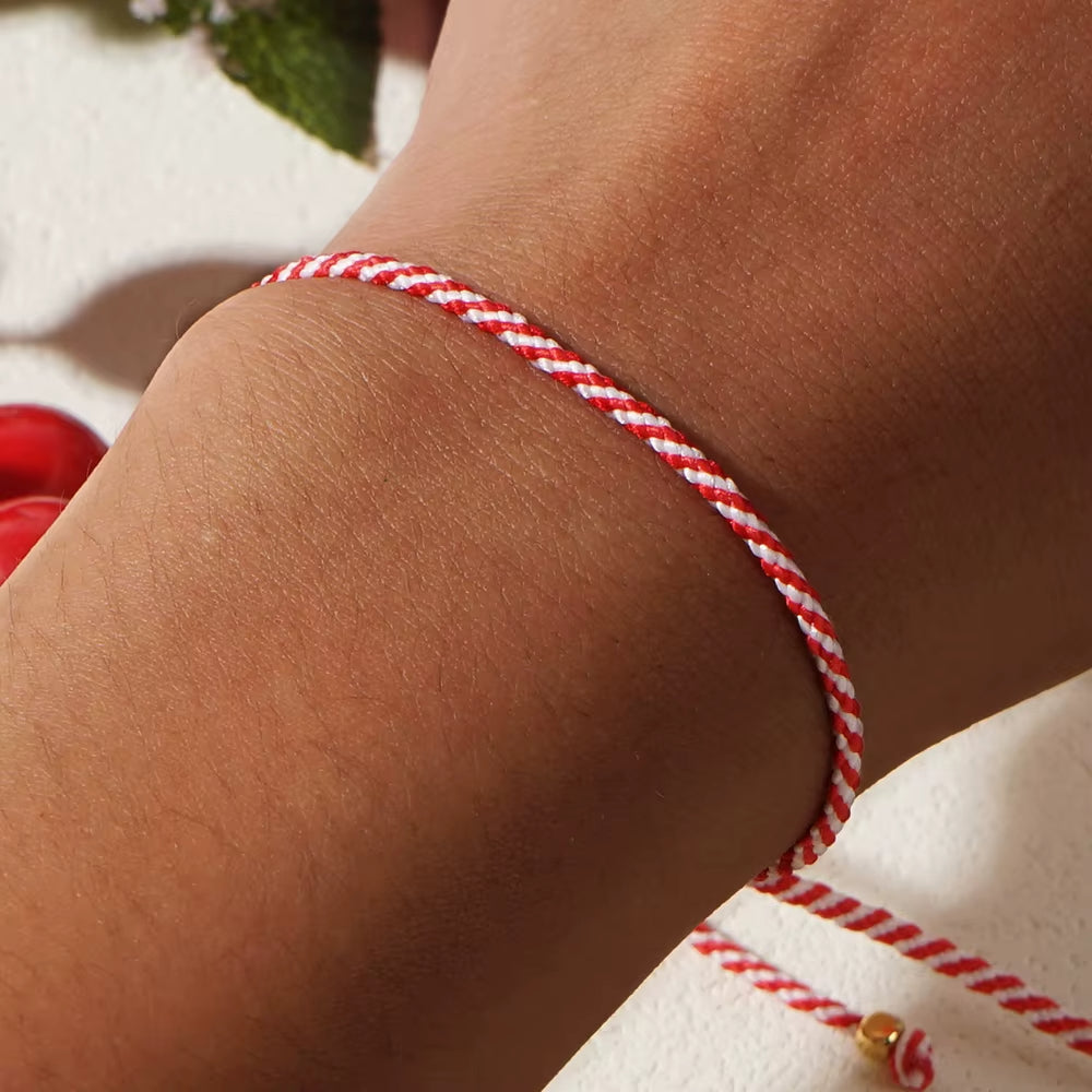 Bracelet Fil Rouge Torsadé