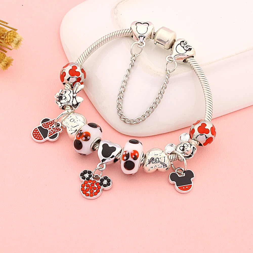Bracelet Fille Minnie Breloques Amovibles