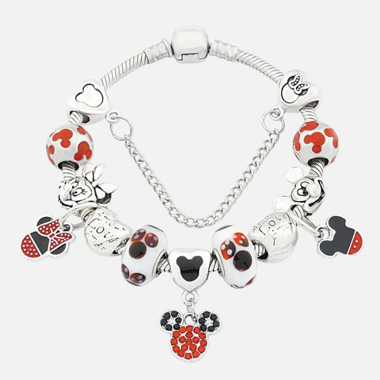 Bracelet Fille Minnie Breloques Amovibles