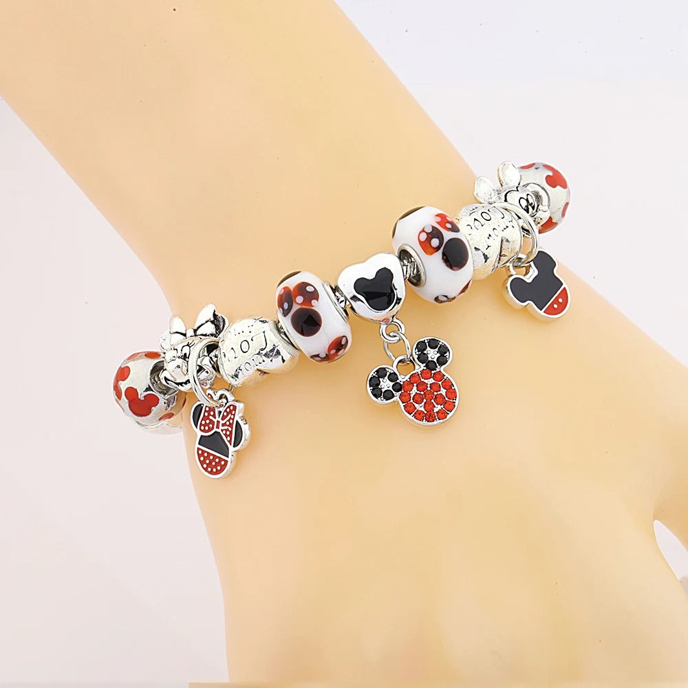 Bracelet Fille Minnie Breloques Amovibles