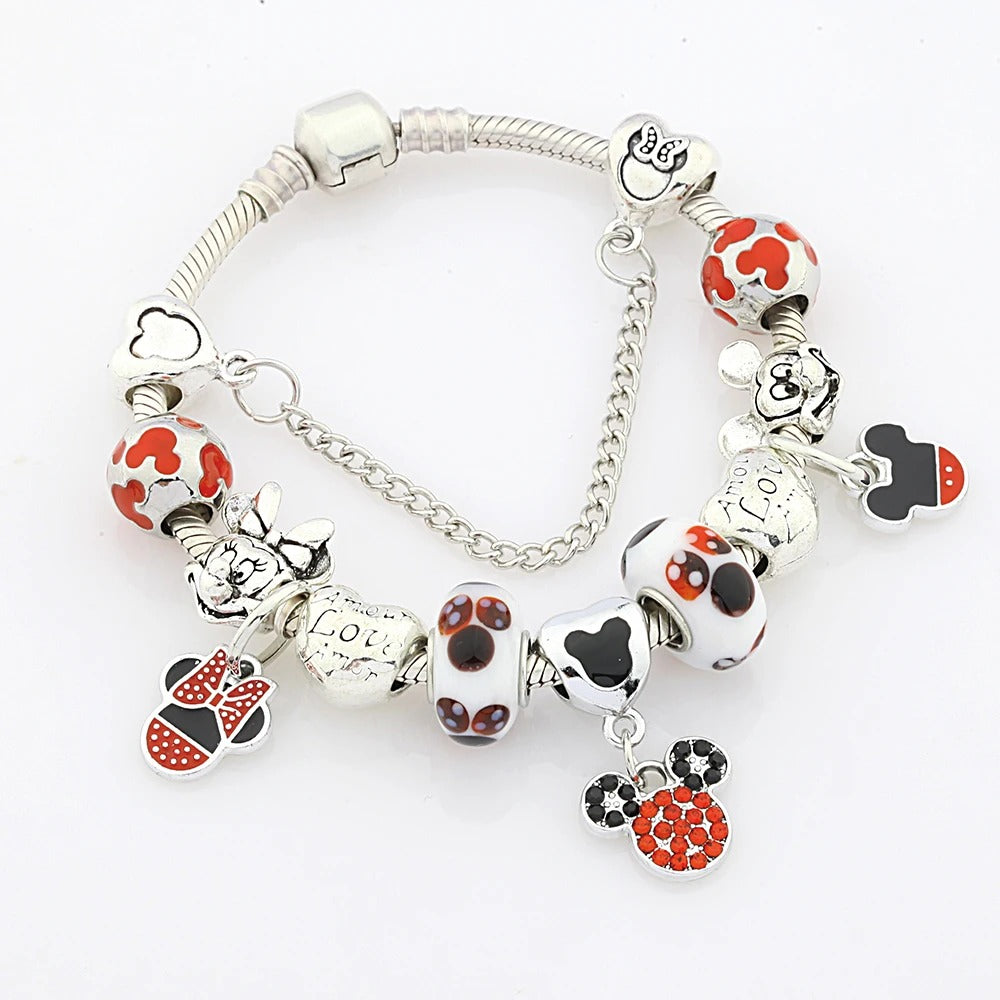 Bracelet Fille Minnie Breloques Amovibles