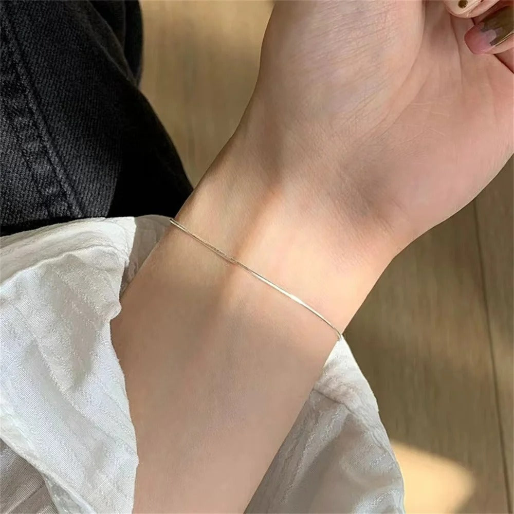 Bracelet Fin Femme Acier Inoxydable