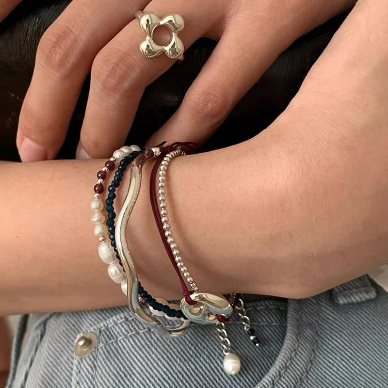 Bracelet Grain De Café Femme Élégant Cordon Ajustable