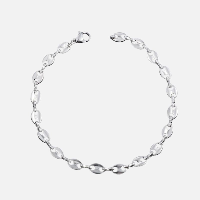 Bracelet Graine de Café Homme Fin – Acier Inoxydable