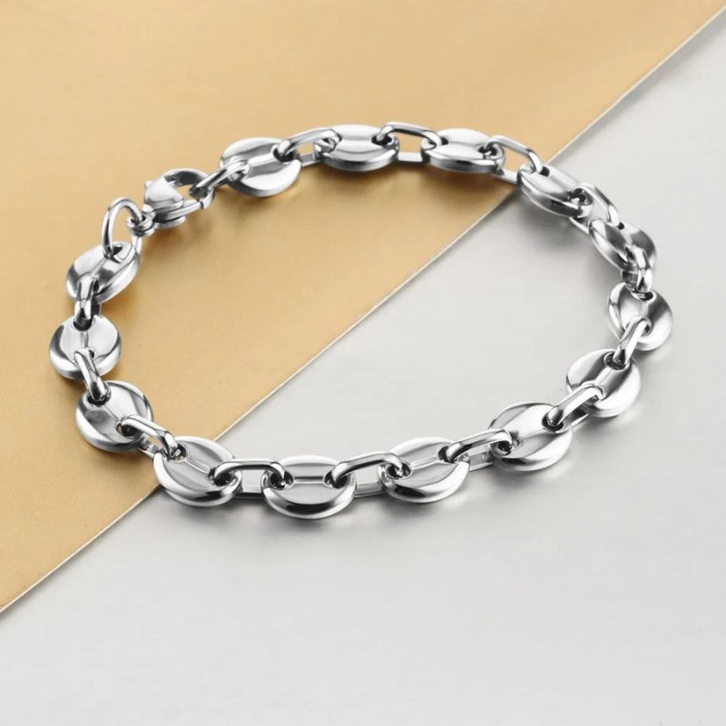 Bracelet Graine de Café Homme Sobre – Acier Inoxydable