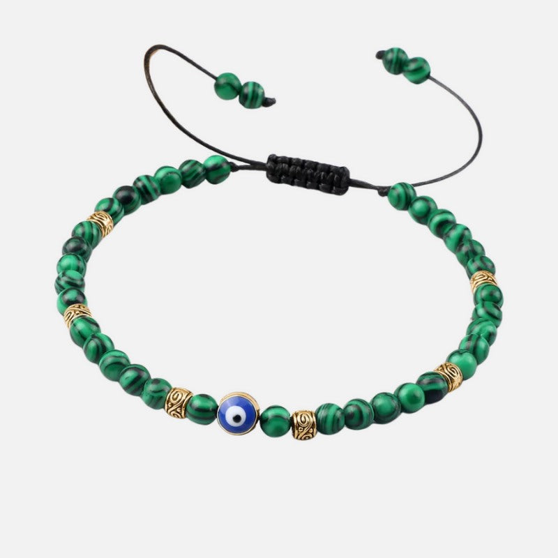 Bracelet Grec Oeil Bleu en Perle