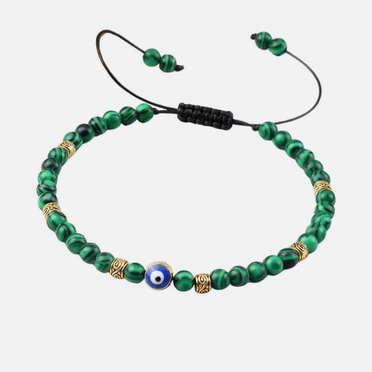 Bracelet Grec Oeil Bleu en Perle