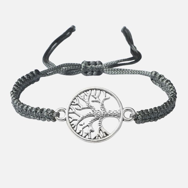 Bracelet Homme Arbre De Vie Cordon Tressé