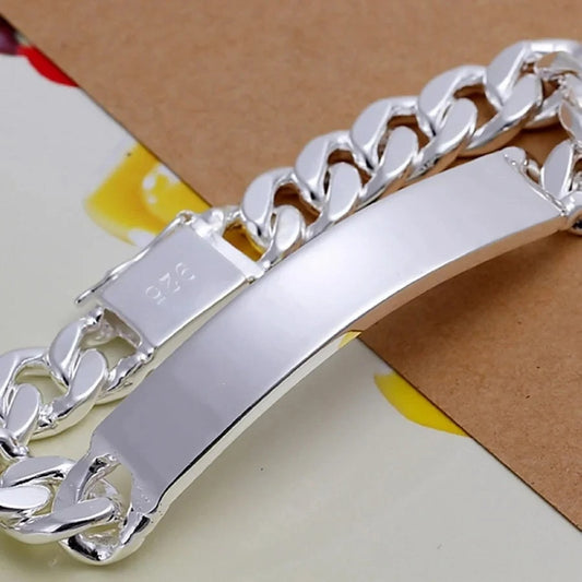 Bracelet Homme Argent Chaîne Gourmette