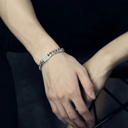 Bracelet Homme Argent Présence Affirmée