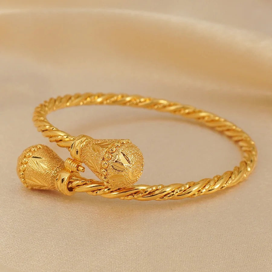 Bracelet Indien Femme Doré Tradition