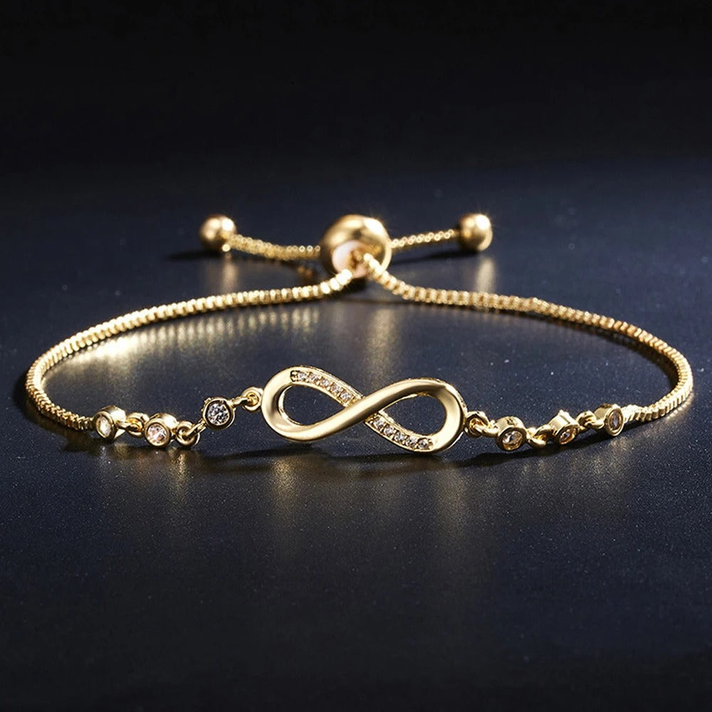 Bracelet Infini Femme Ajustable En Maille