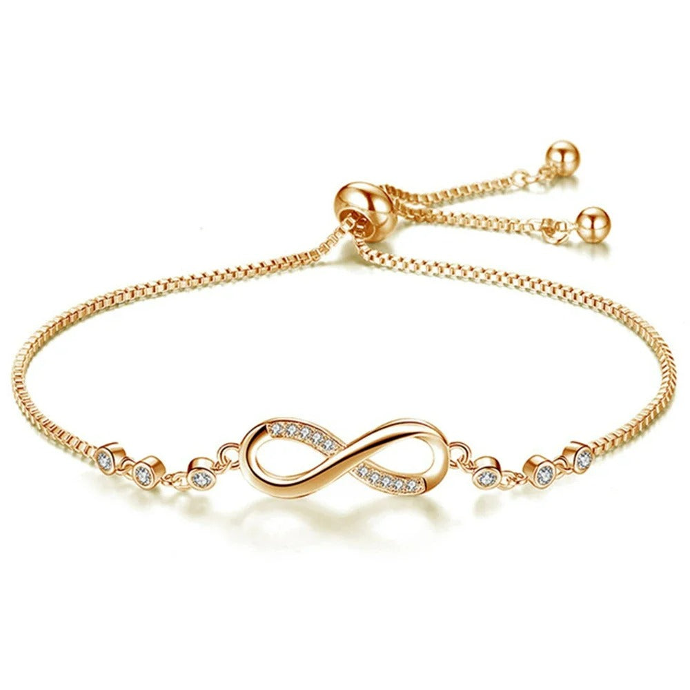 Bracelet Infini Femme Ajustable En Maille