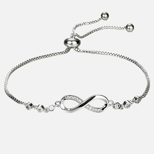 Bracelet Infini Femme Ajustable En Maille