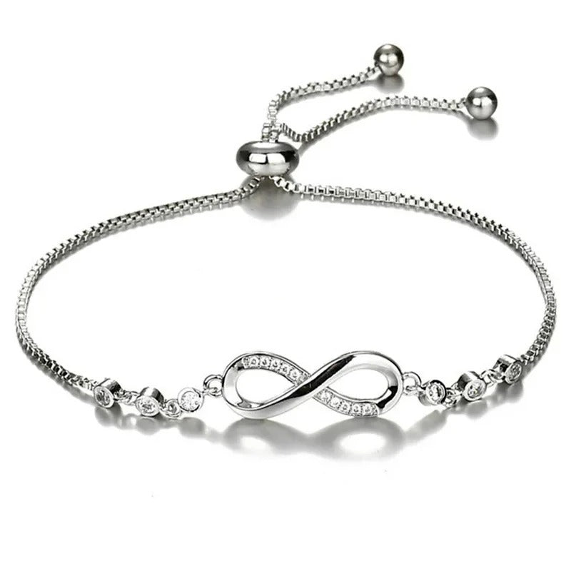 Bracelet Infini Femme Ajustable En Maille