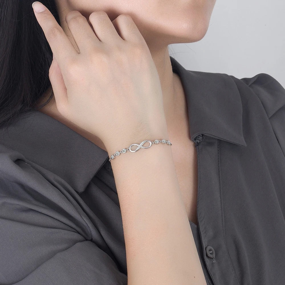 Bracelet Infini Femme Ajustable En Maille