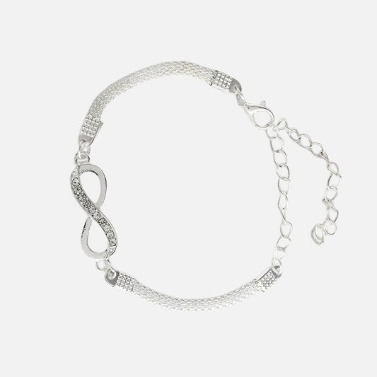 Bracelet Infini Femme Argenté
