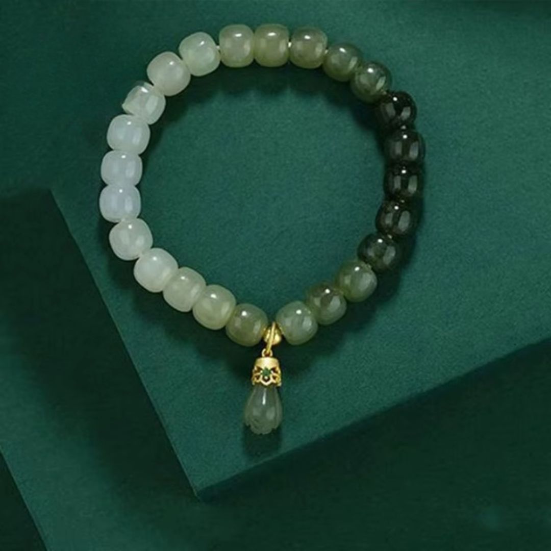 Bracelet Jade Dégradé à Perles