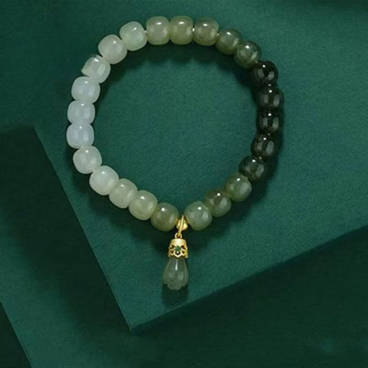Bracelet Jade Dégradé à Perles