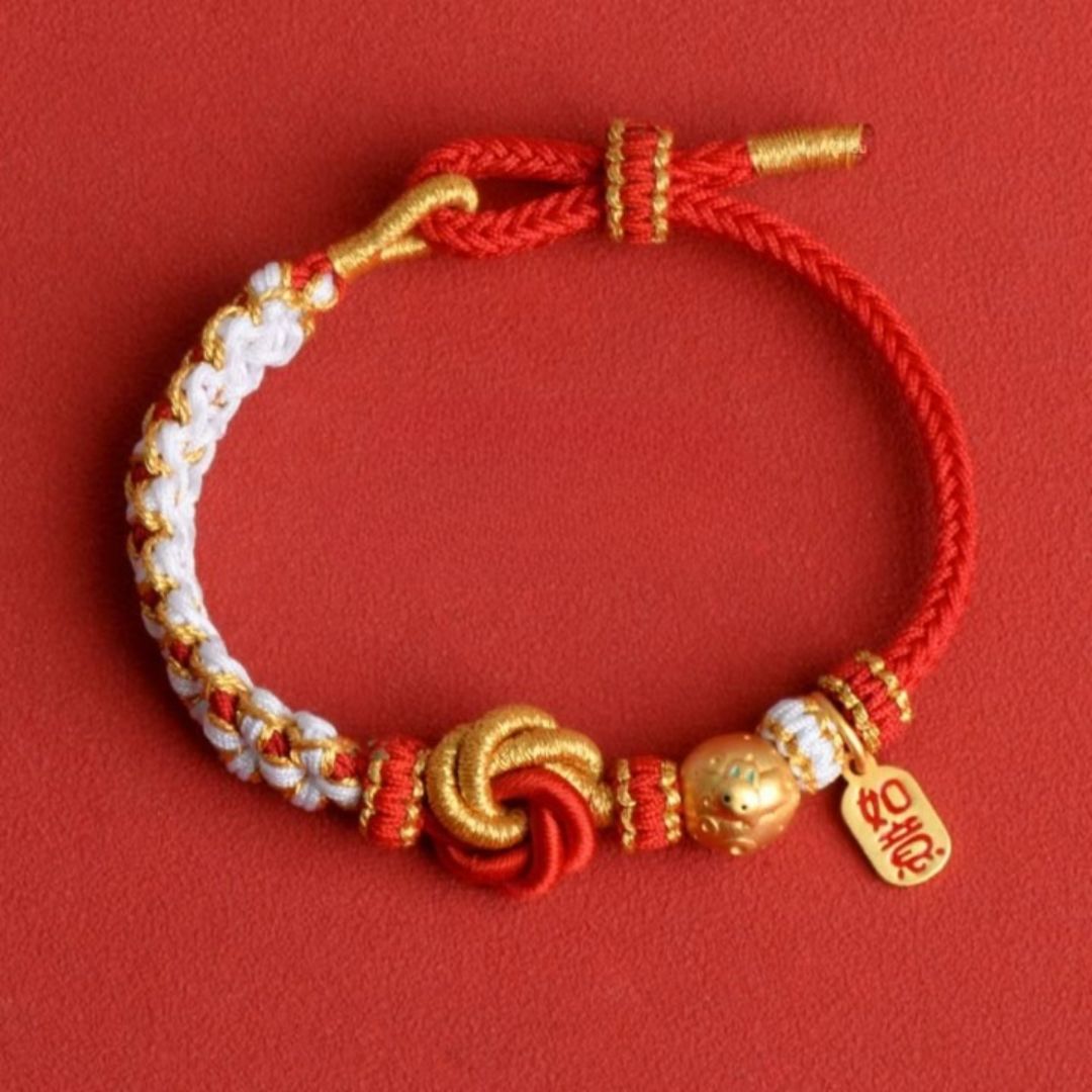 Bracelet Japonais Tressé Porte Bonheur