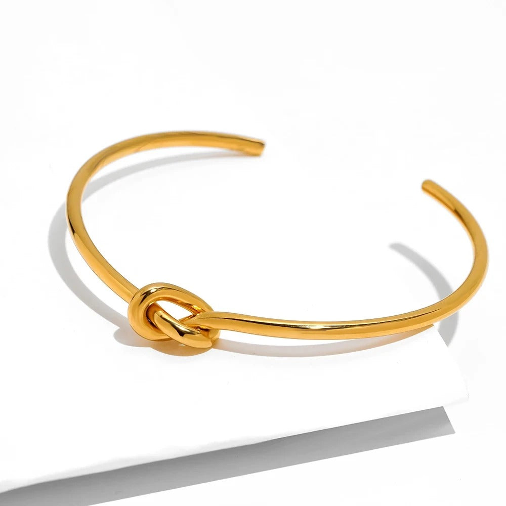 Bracelet Jonc Femme Nœud – Acier inoxydable
