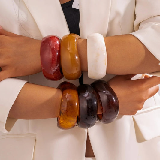 Bracelet Large Femme Irrégulier