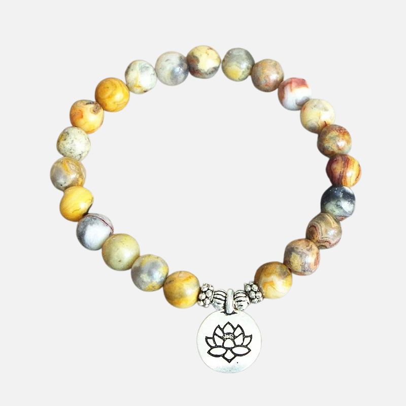 Bracelet Lotus Homme Sérénité Et Force
