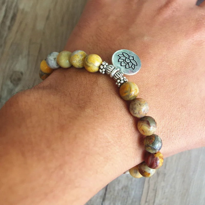 Bracelet Lotus Homme Sérénité Et Force