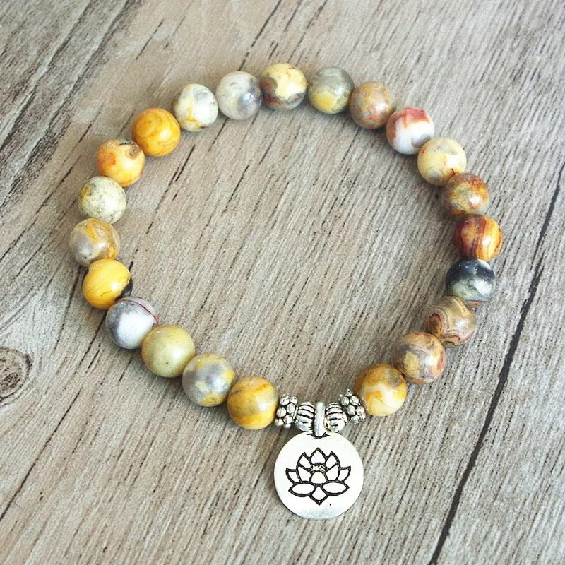 Bracelet Lotus Homme Sérénité Et Force