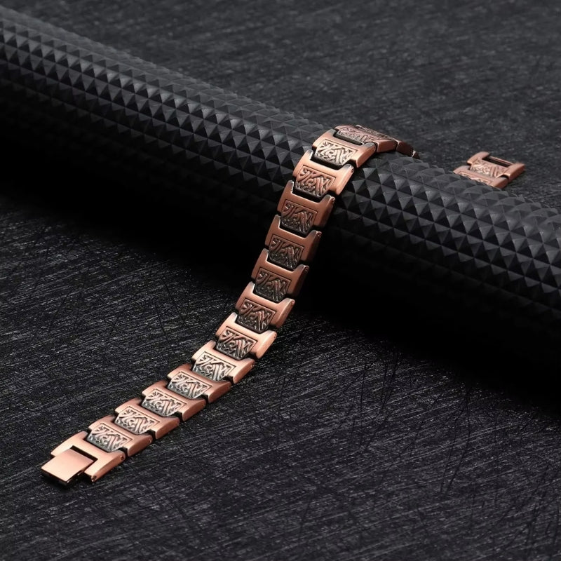 Bracelet Magnetique en Cuivre Style Ethnique