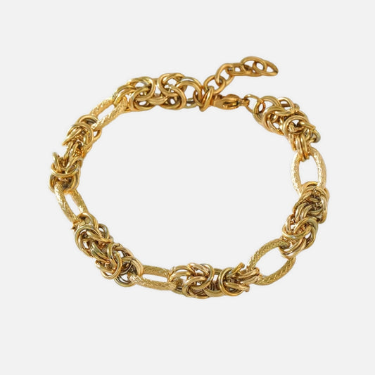 Bracelet Maille Torsadé en Acier Inoxydable