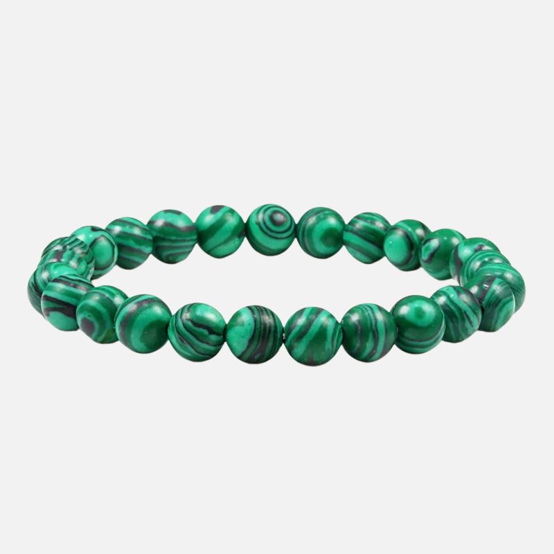Bracelet Malachite Pierres Rondes