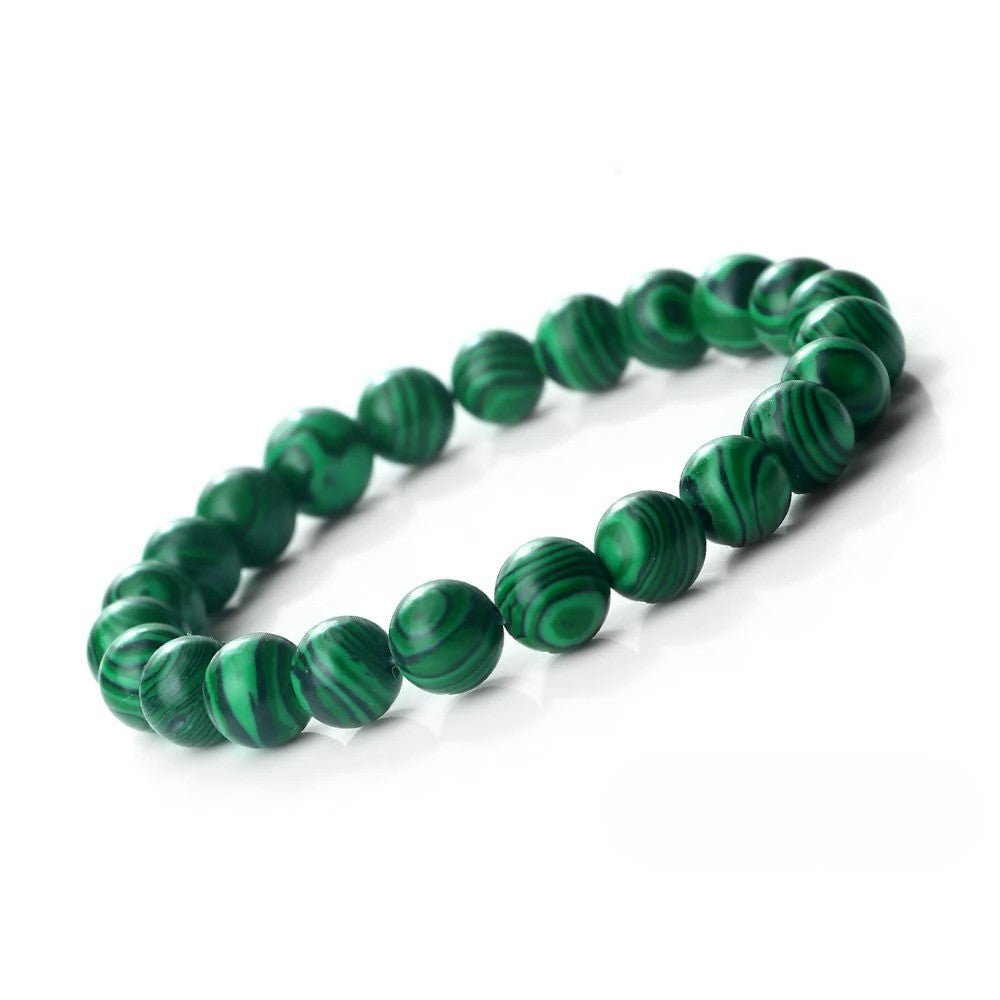Bracelet Malachite Pierres Rondes