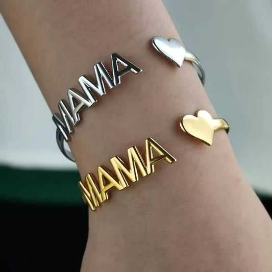 Bracelet Maman Jonc - Acier Inoxydable