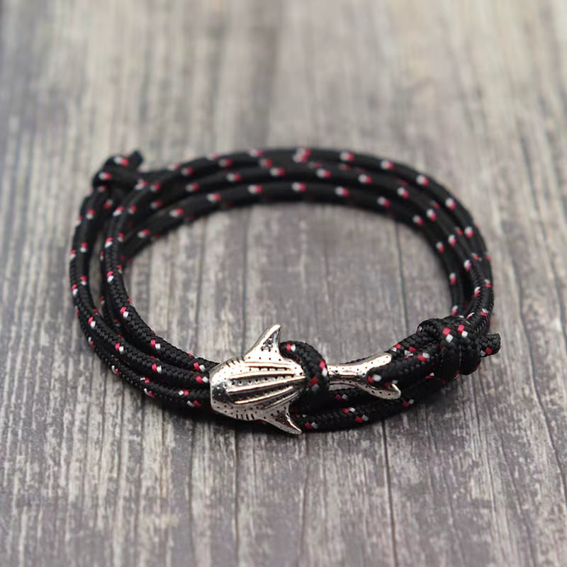 Bracelet Marin Cordage Attache Baleine