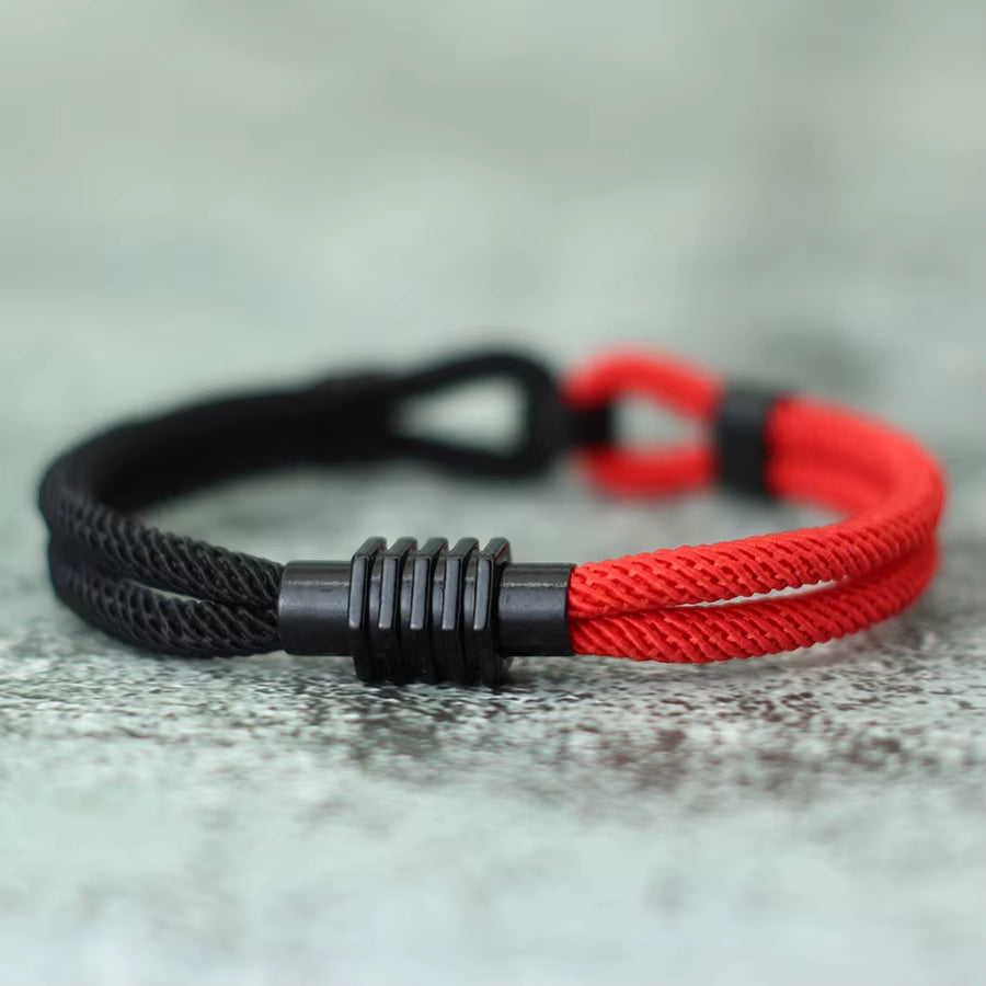 Bracelet Marin en Cordage Bicolore