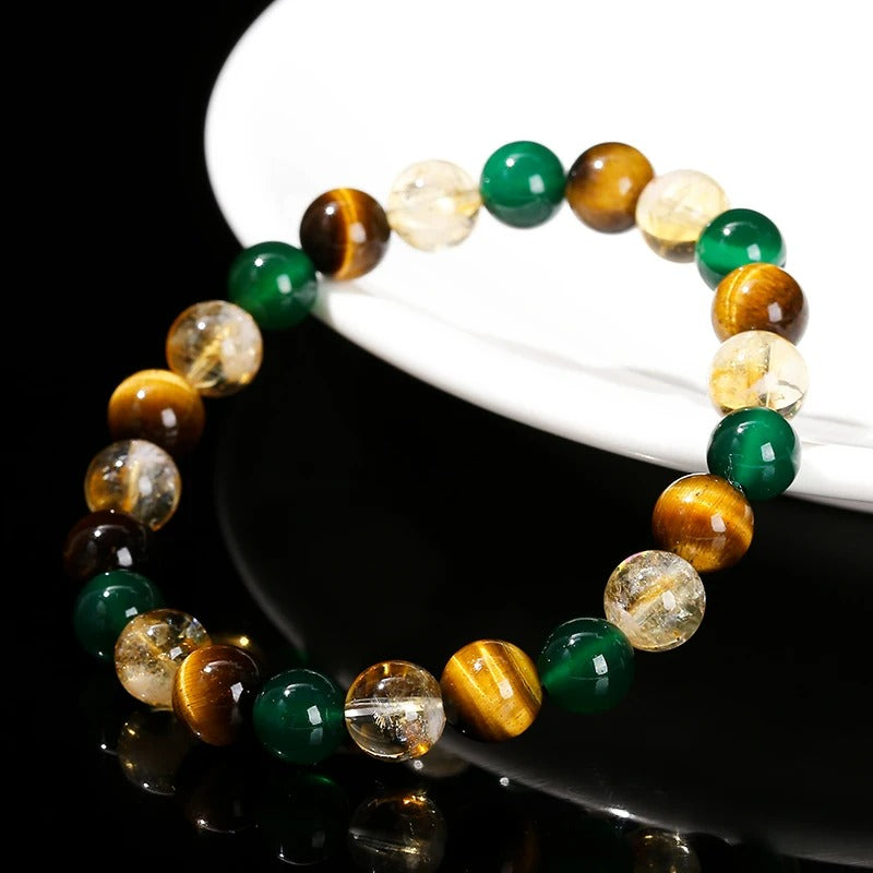 Bracelet Œil de Tigre Femme Raffinement Et Force