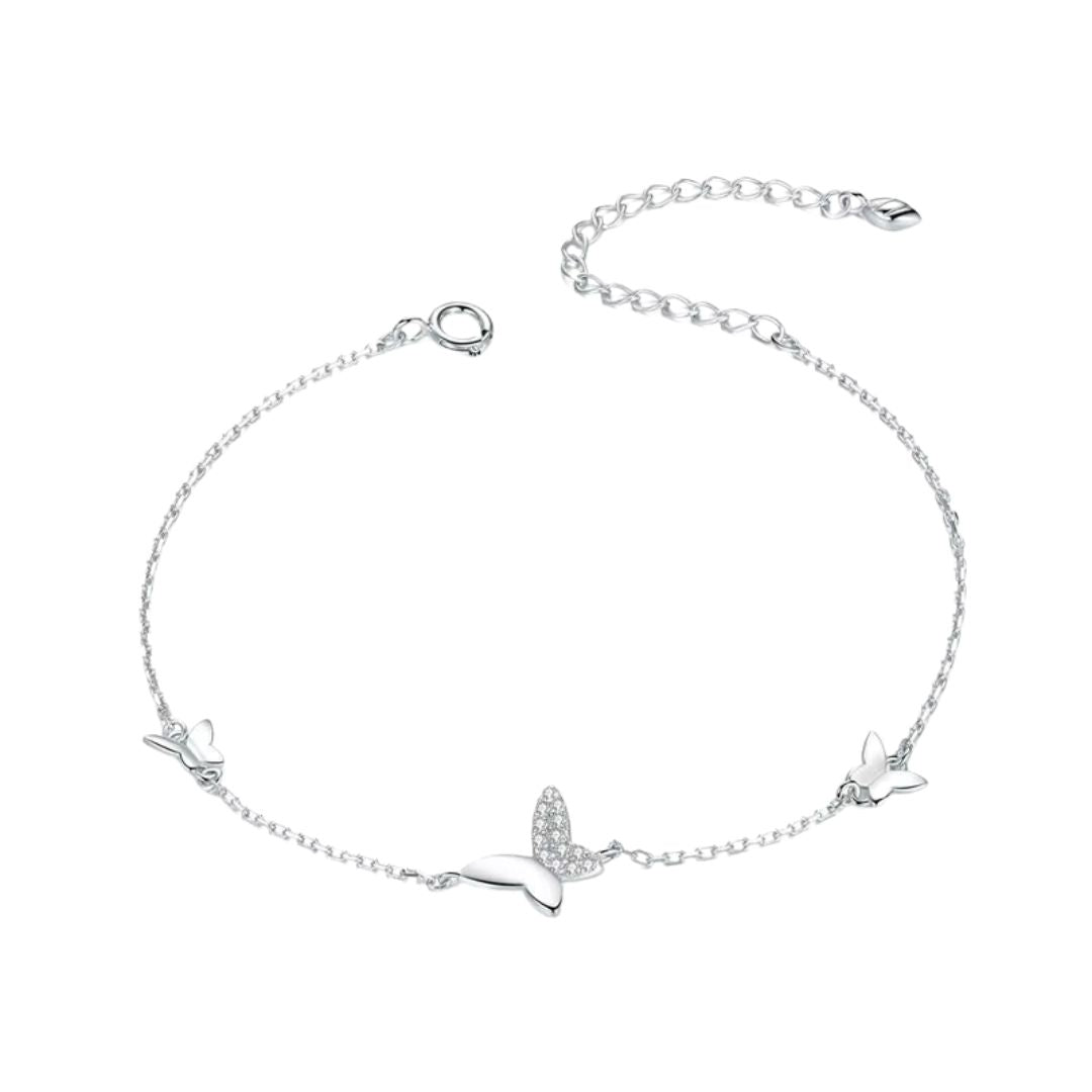 Bracelet Papillon Maille Fine