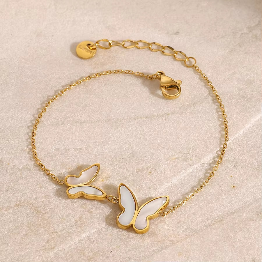 Bracelet Papillon Moderne en Acier Inoxydable
