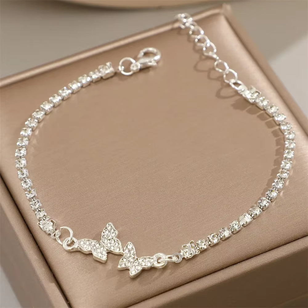 Bracelet Papillon à Strass