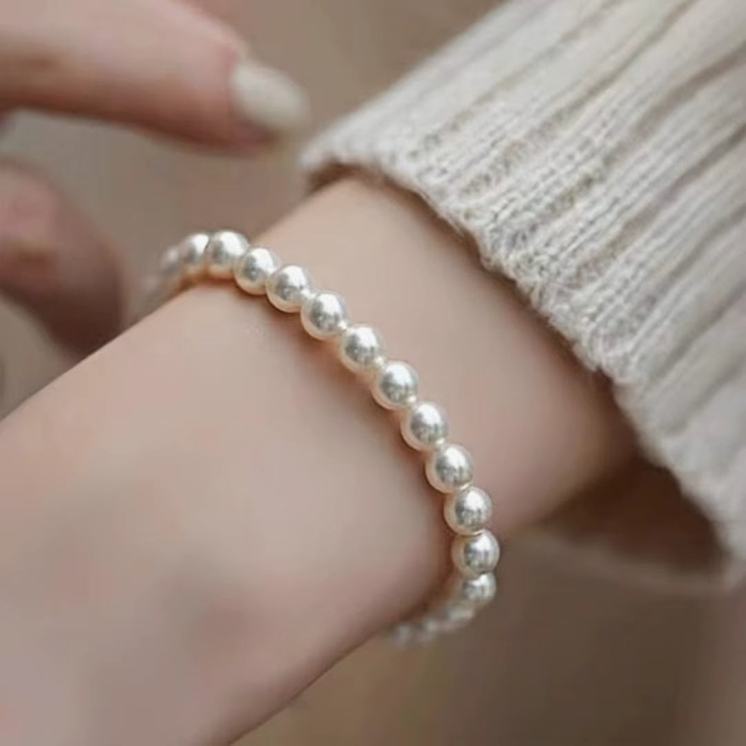 Bracelet Perle Blanche Vintage