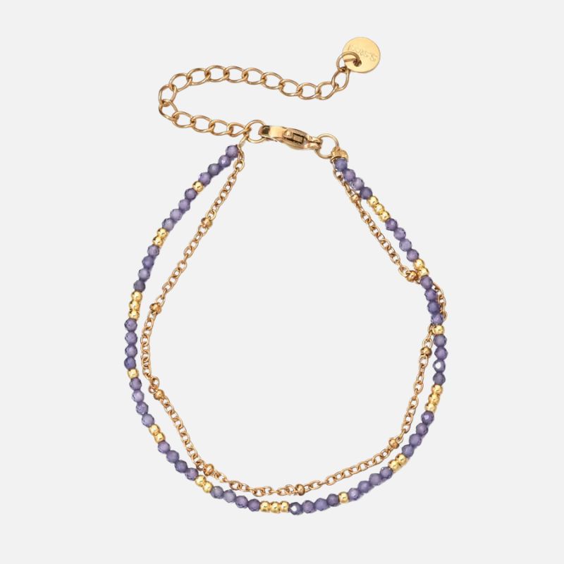 Bracelet Perles Fines en Acier Inoxydable