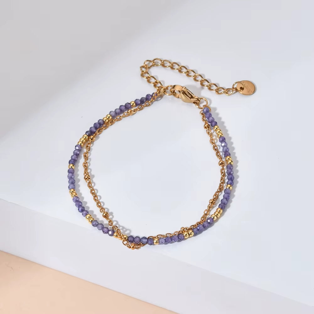 Bracelet Perles Fines en Acier Inoxydable